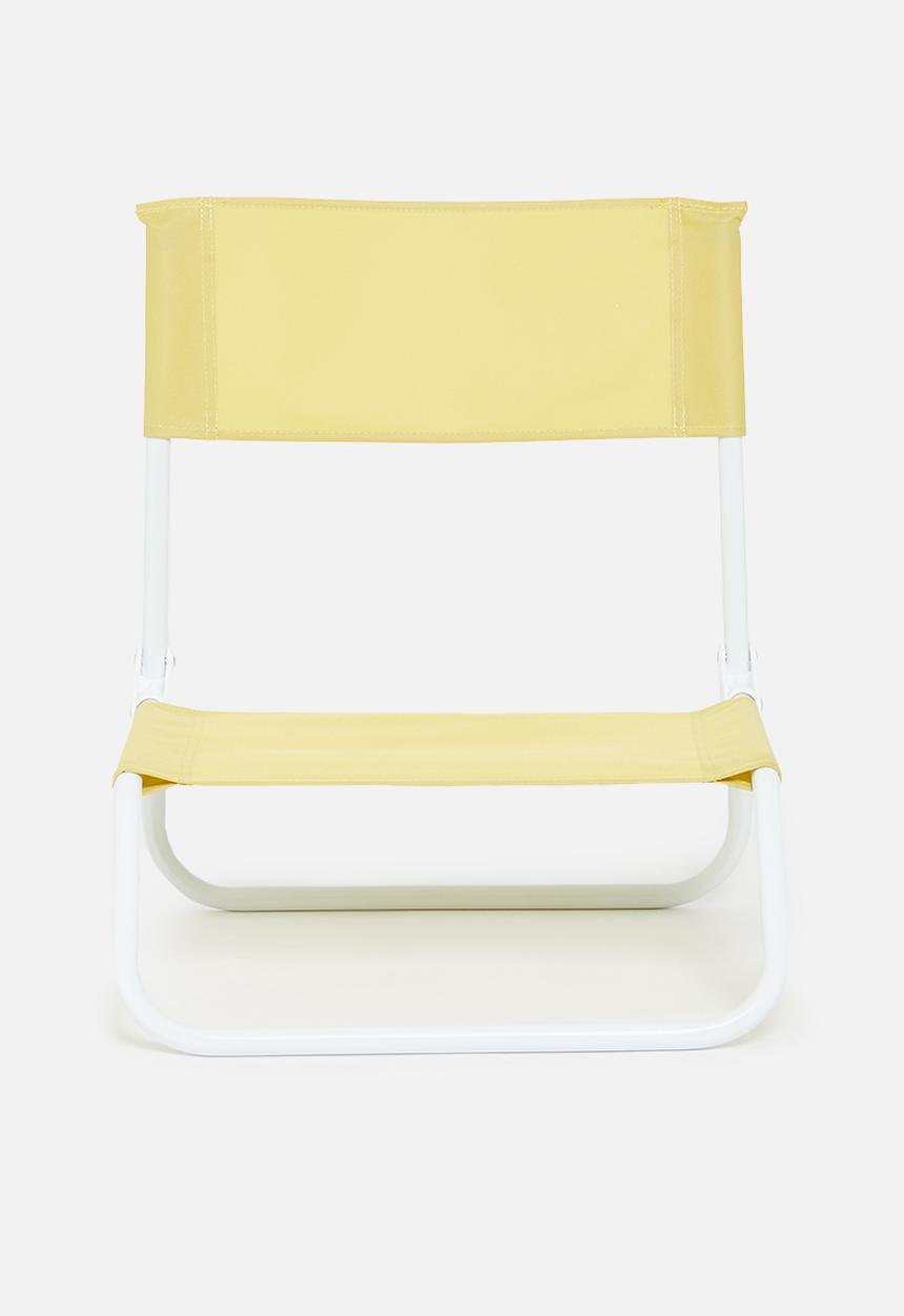 H&S - Folding beach chair- yellow