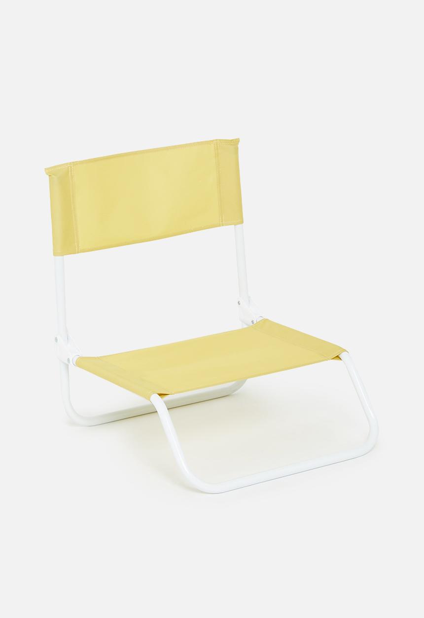 H&S - Folding beach chair- yellow