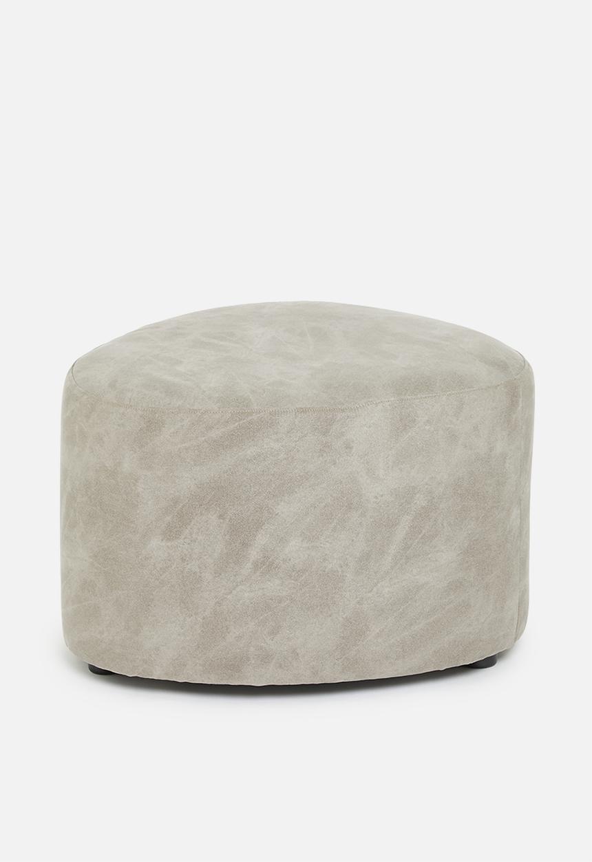 Sixth Floor - Alder ottoman large - stonewash grey