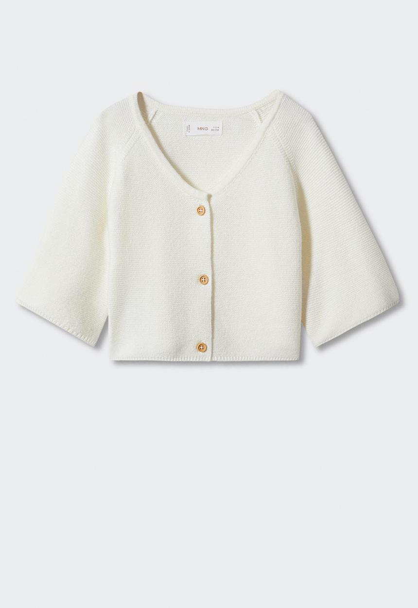 MANGO - Cardigan pattyb4 - off white