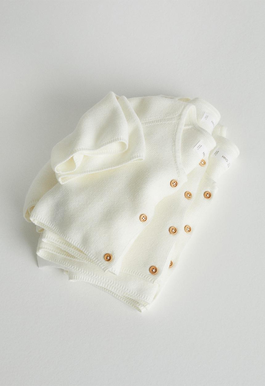 MANGO - Cardigan pattyb4 - off white