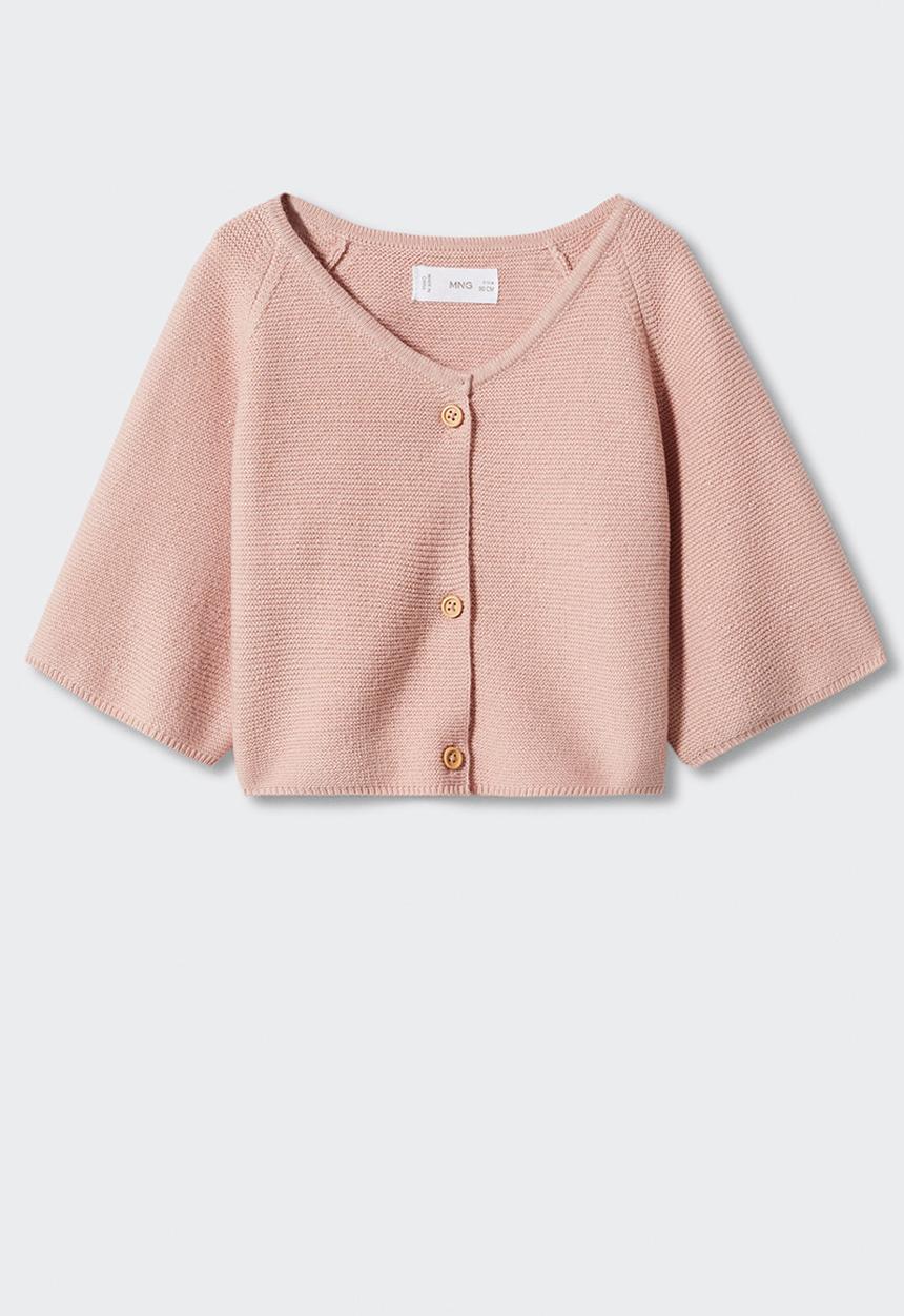 MANGO - Cardigan pattyb4 - ligth pink