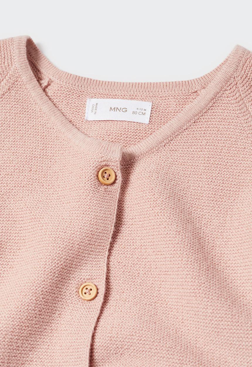 MANGO - Cardigan pattyb4 - ligth pink