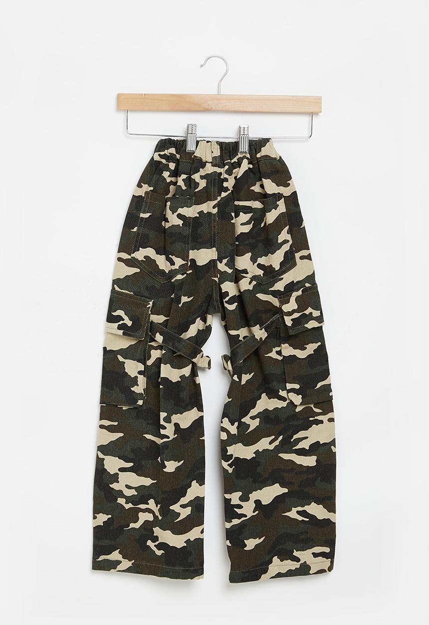 Pop Candy - Teen boys cargo pants - camo