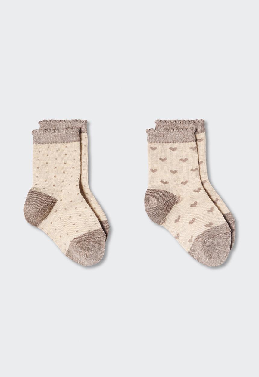 MANGO - Socks corazonb - grey