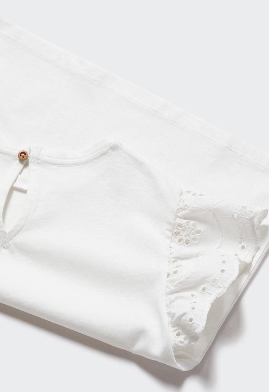 MANGO - T-shirt laila - off white