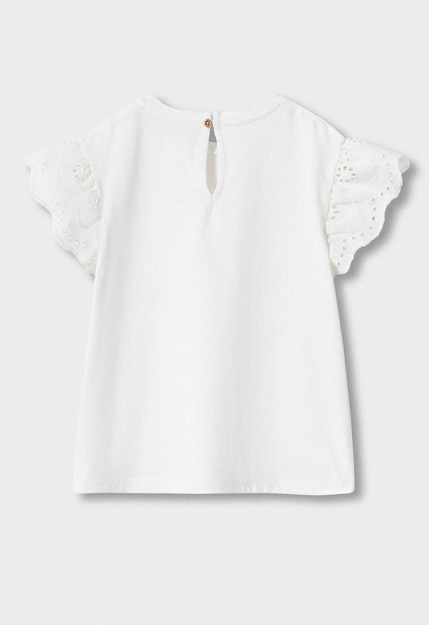 MANGO - T-shirt laila - off white