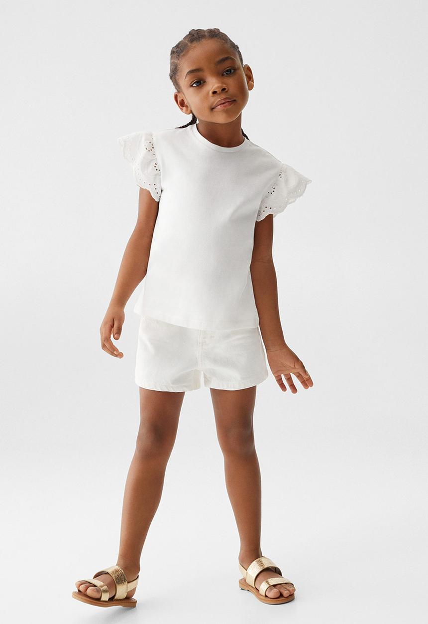 MANGO - T-shirt laila - off white