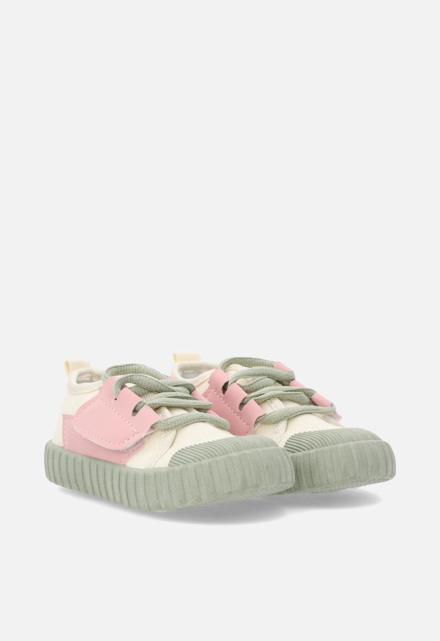 Pop Candy - Chunky sole front lace sneakers - pink  
