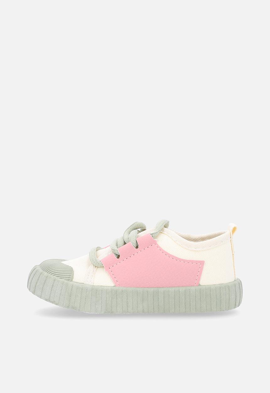 Pop Candy - Chunky sole front lace sneakers - pink  