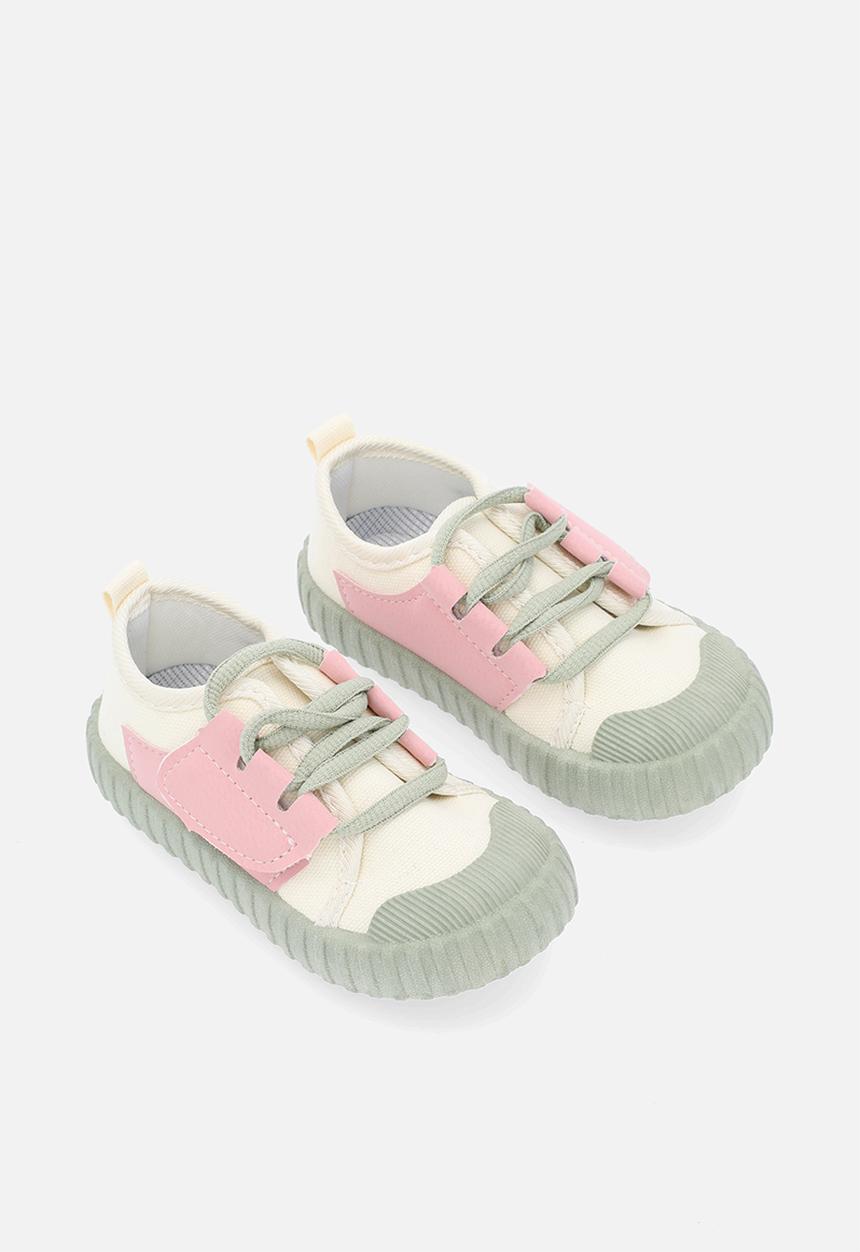 Pop Candy - Chunky sole front lace sneakers - pink  