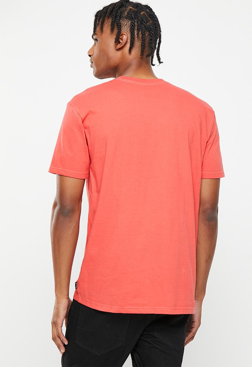 Billabong  - Stacked arch short sleeve - dark coral