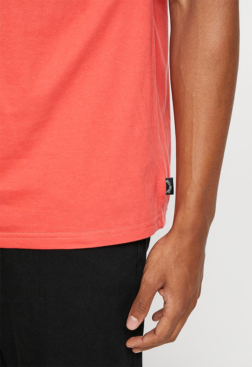Billabong  - Stacked arch short sleeve - dark coral