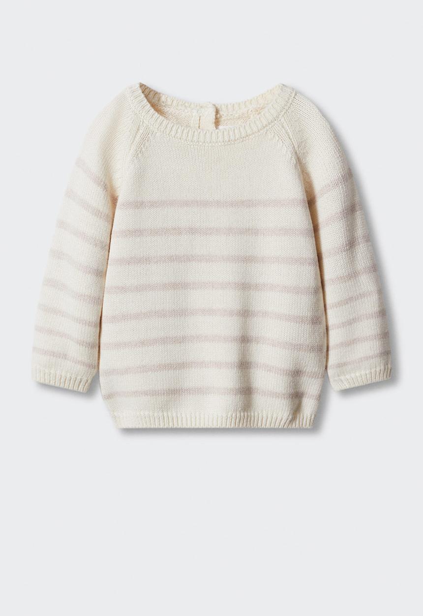 MANGO - Sweater stripe - beige