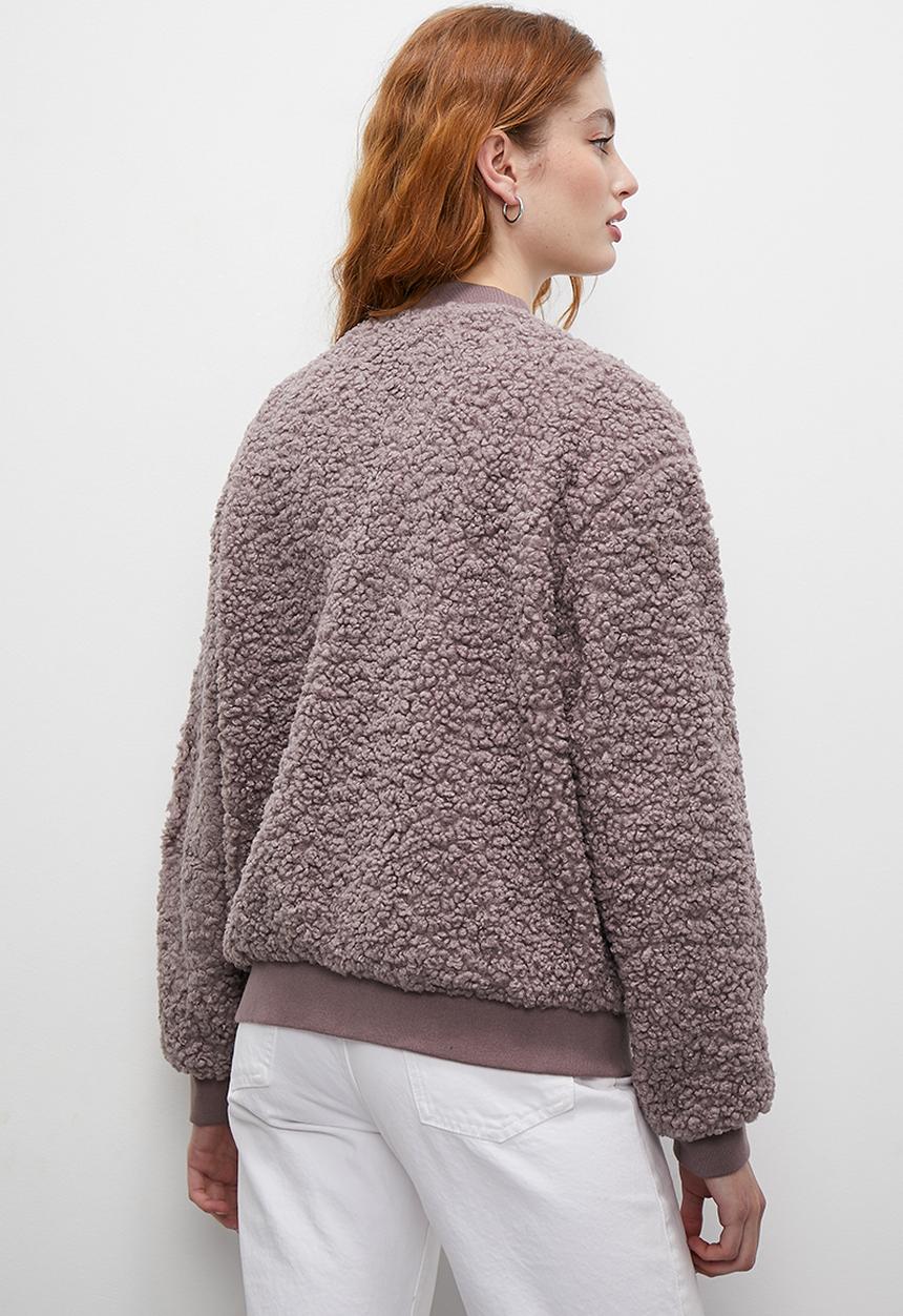 Superbalist - Teddy zip up - mink