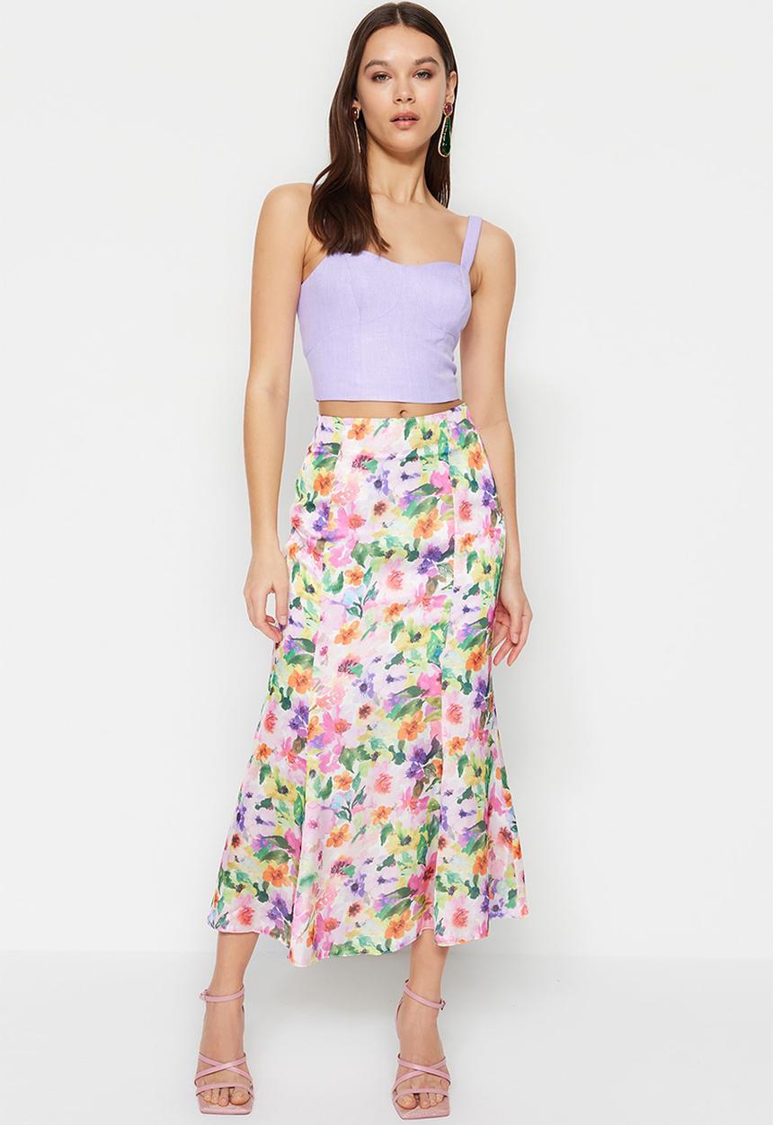 Trendyol - Mermaid midi skirt - multi