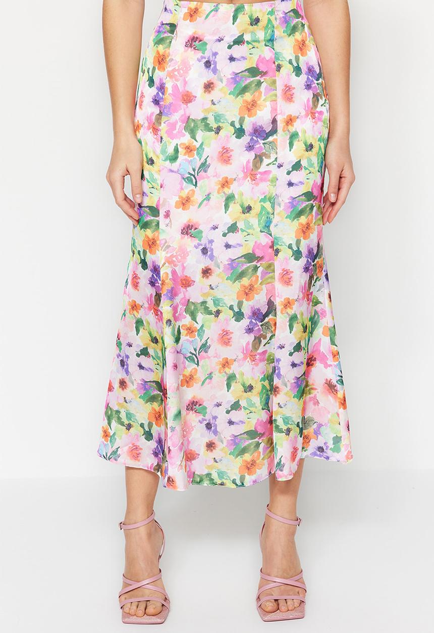 Trendyol - Mermaid midi skirt - multi