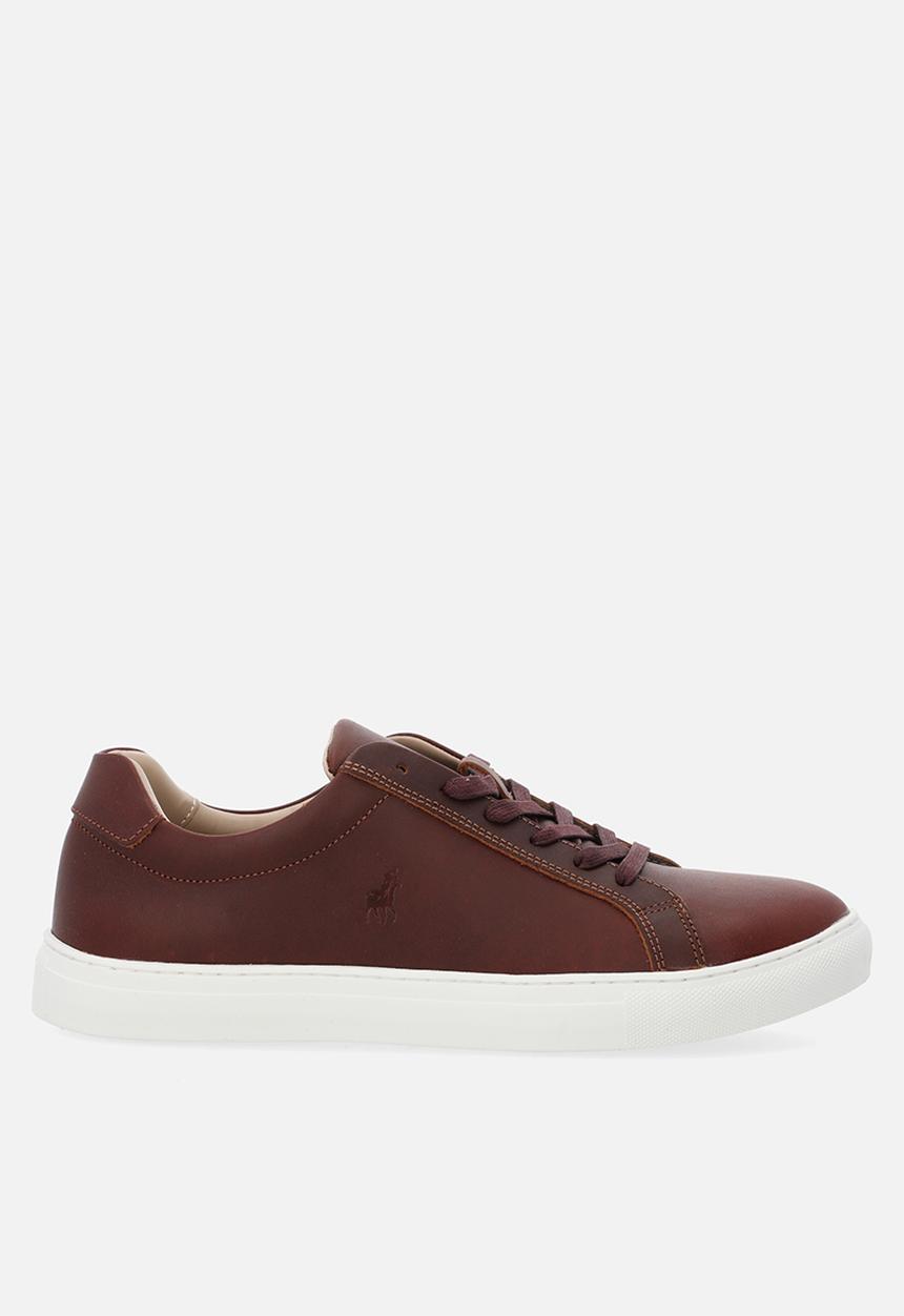 POLO - Classic leather sneaker - burgundy