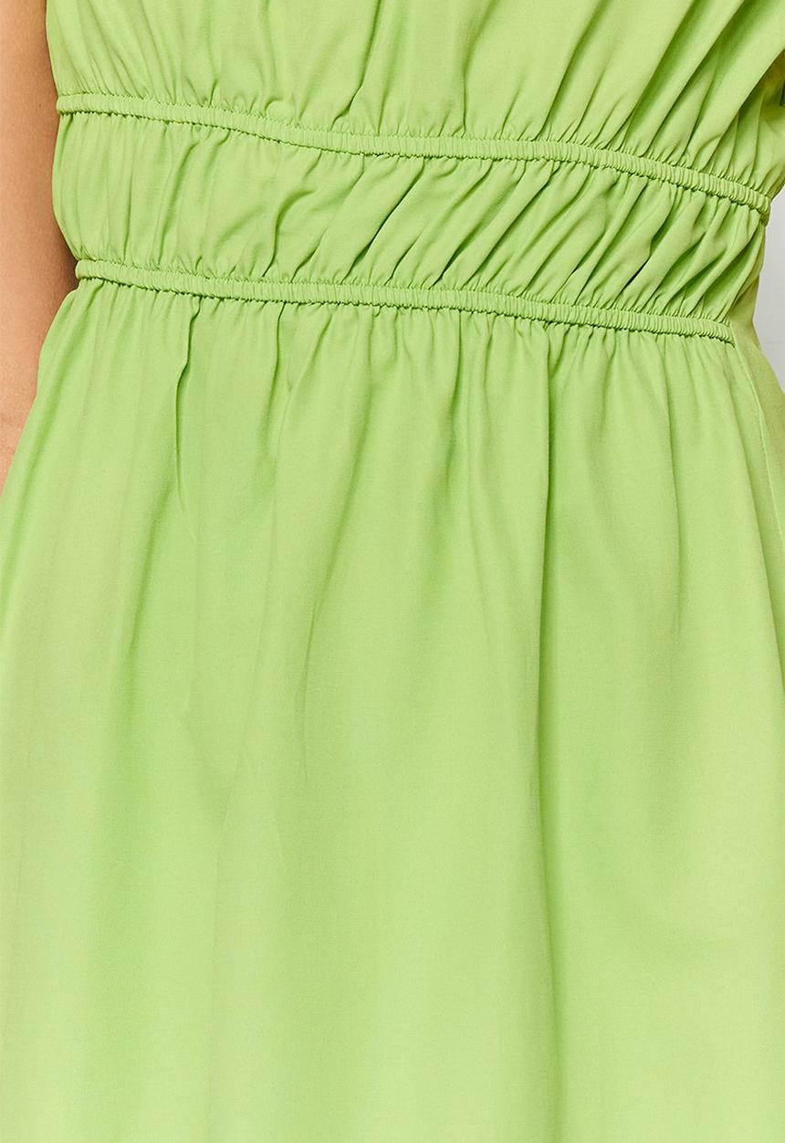 Trendyol - Assym midi dress - green