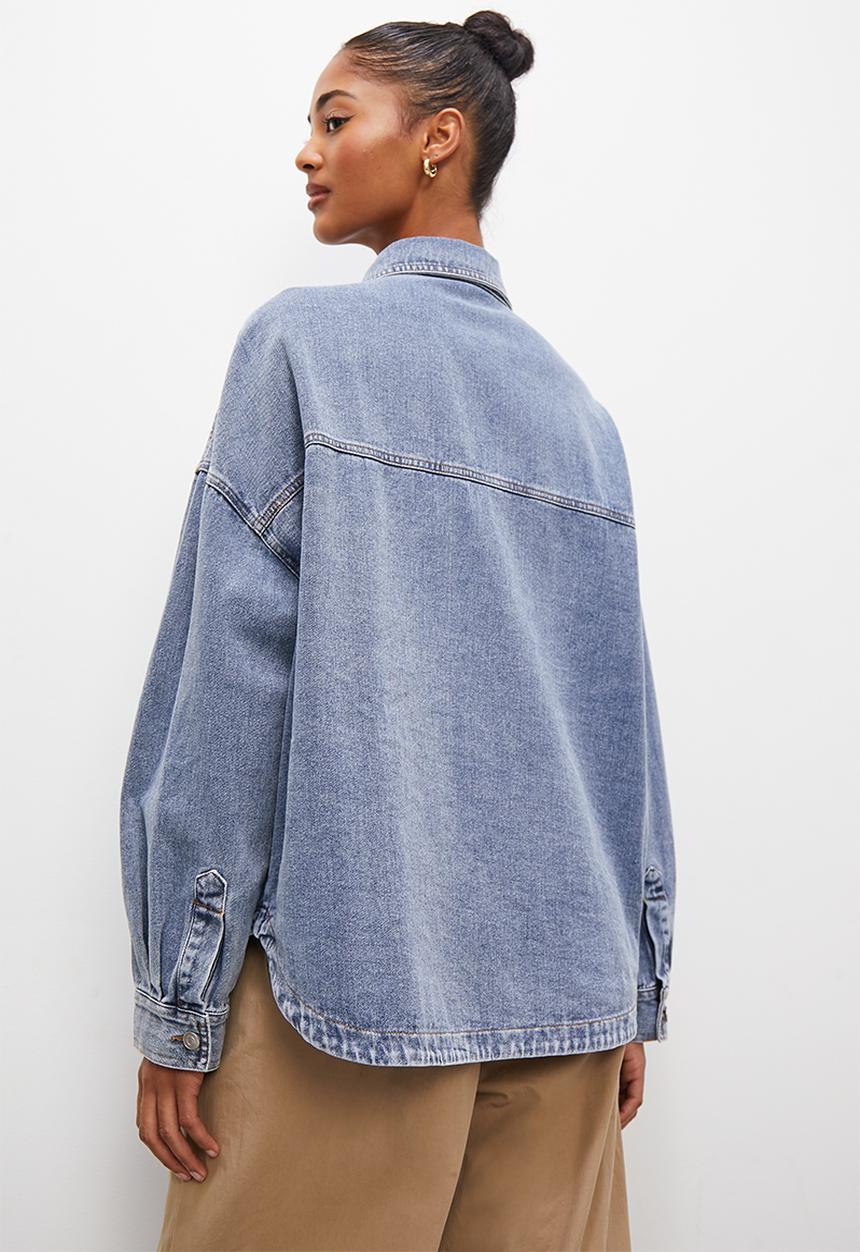 Blake - Denim overshirt - acid wash