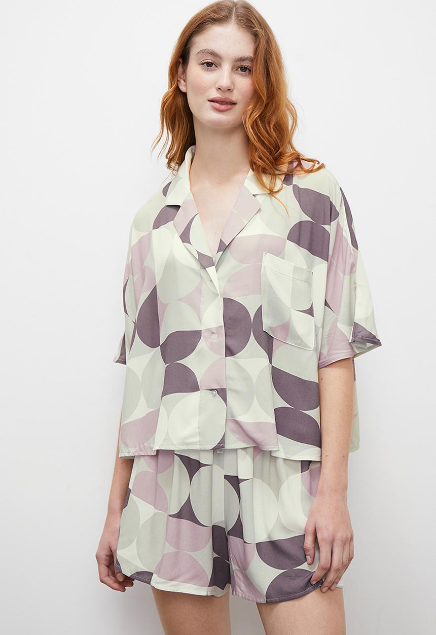 Superbalist - ss button down short set - large geos