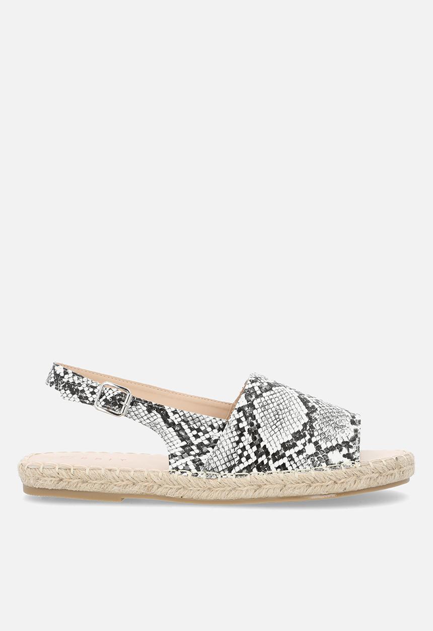 edit - Saskia espadrille - white & black
