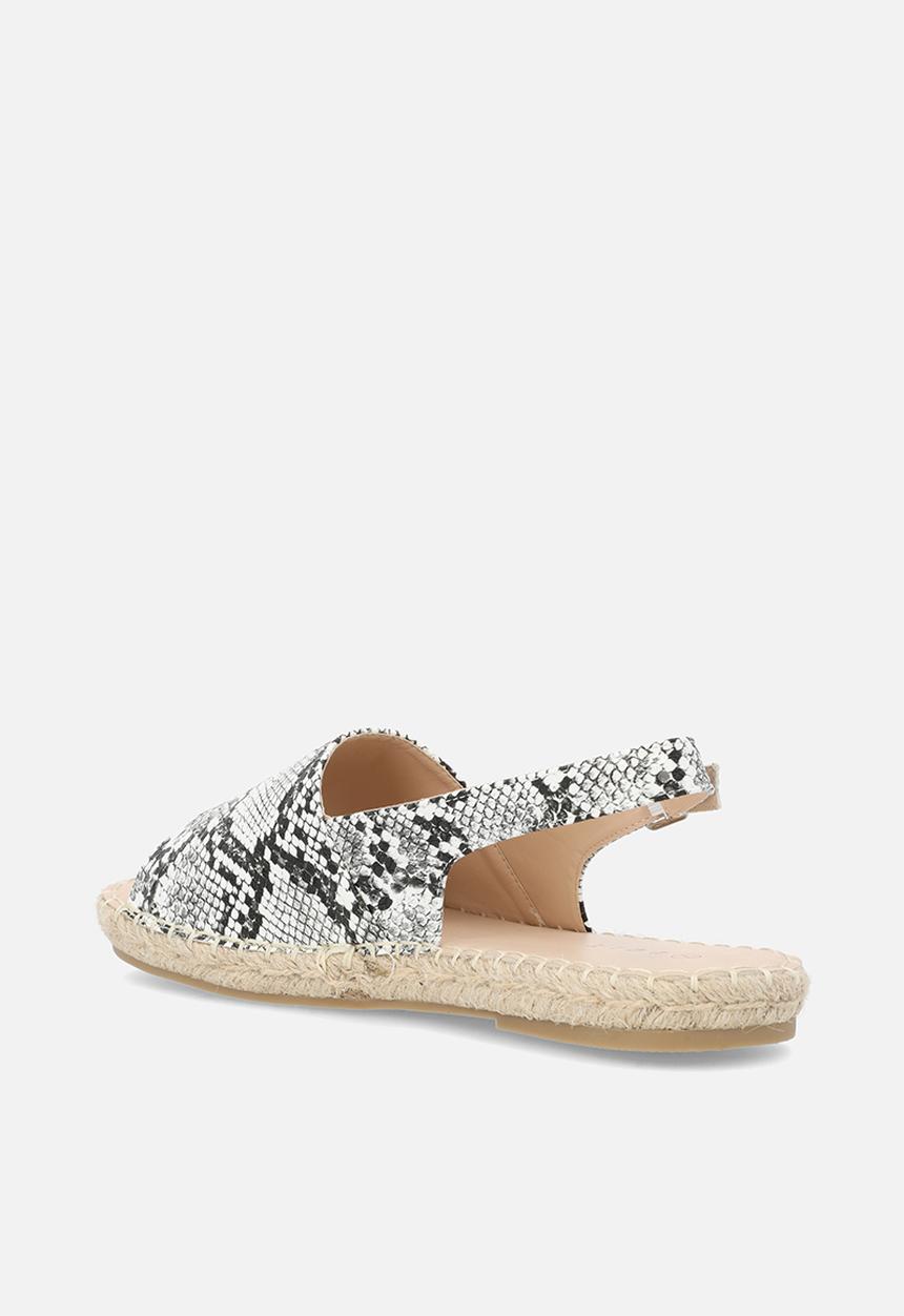 edit - Saskia espadrille - white & black