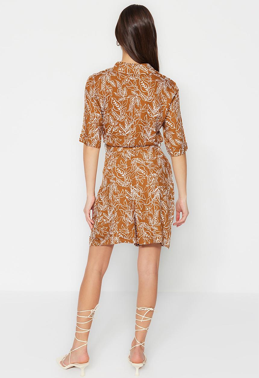 Trendyol - Floral print jumpsuit - brown