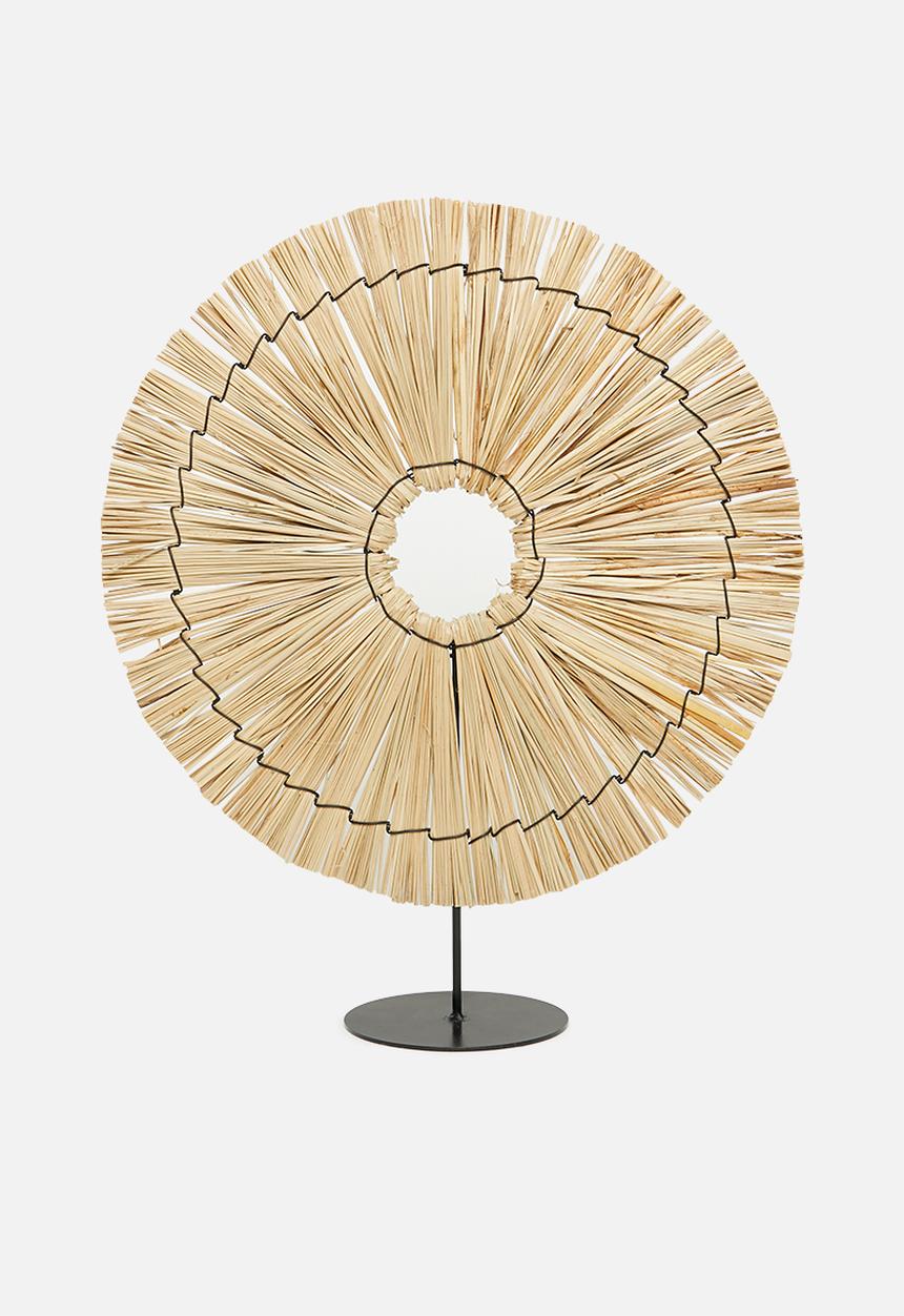 H&S - Seagrass circle object - natural & black