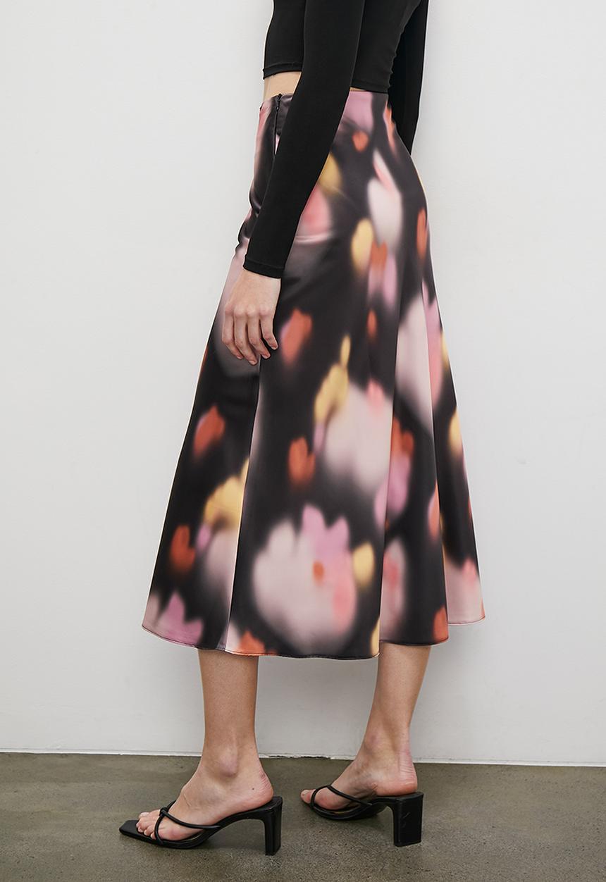 Superbalist - Bias slip midi - diffused floral