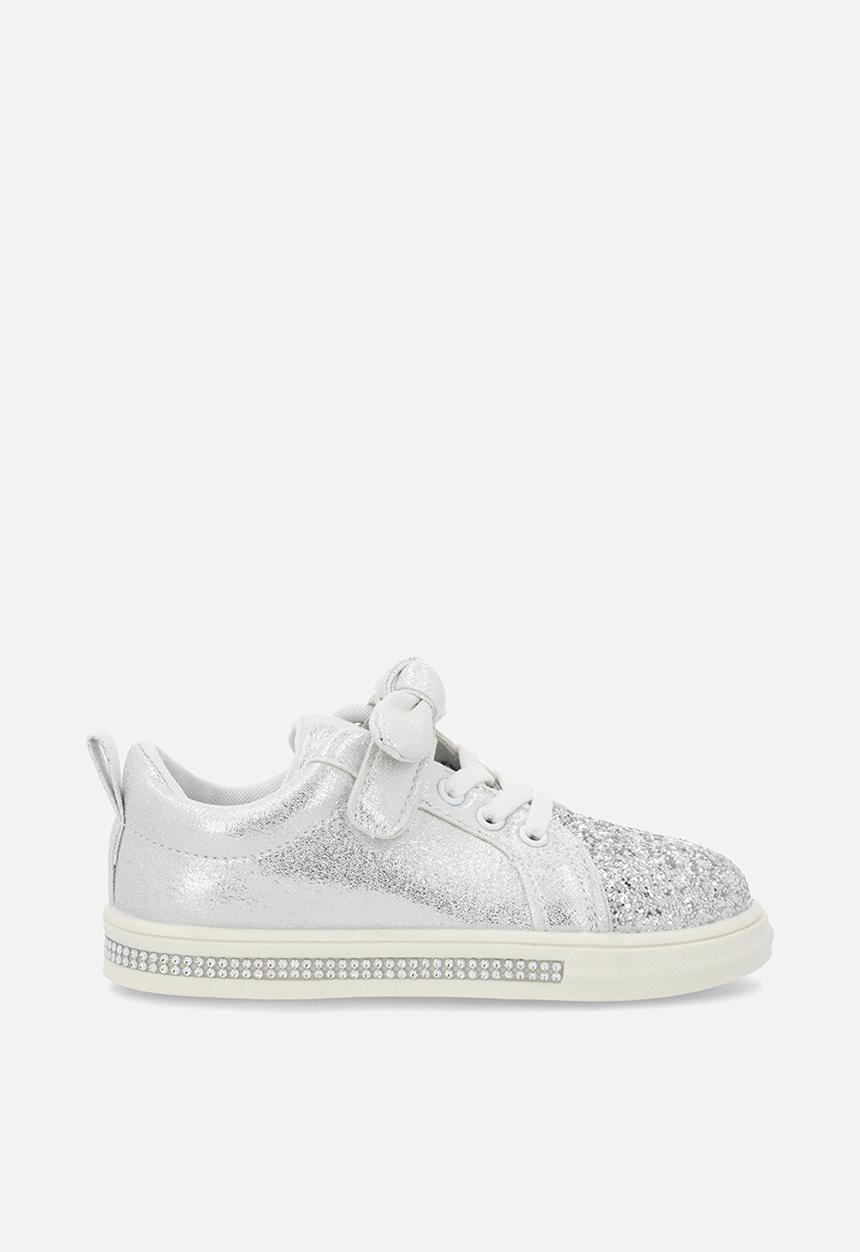 Pop Candy - Girls glitter sneaker - silver