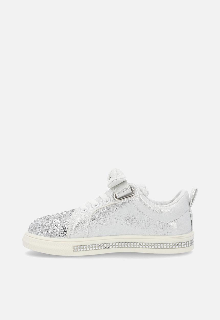 Pop Candy - Girls glitter sneaker - silver