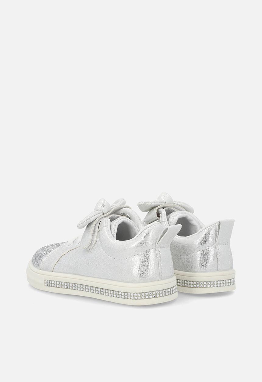 Pop Candy - Girls glitter sneaker - silver