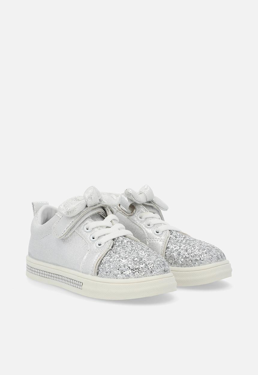 Pop Candy - Girls glitter sneaker - silver