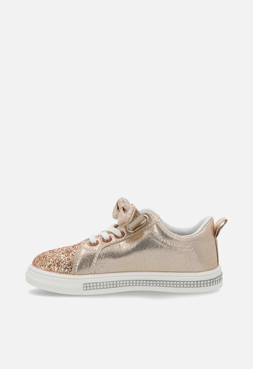 Pop Candy - Girls glitter sneakers - gold