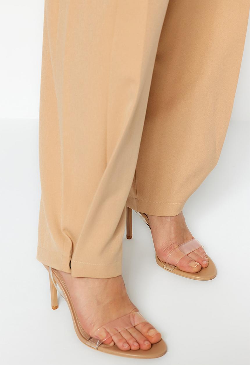 Trendyol - High rise tapered trousers - neutral