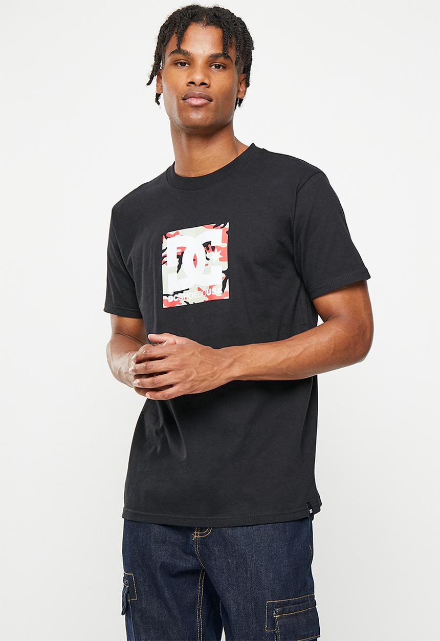 DC - Dc square star fill short sleeve - black/fire camo