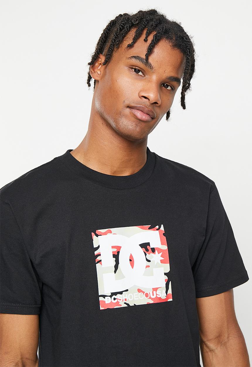 DC - Dc square star fill short sleeve - black/fire camo