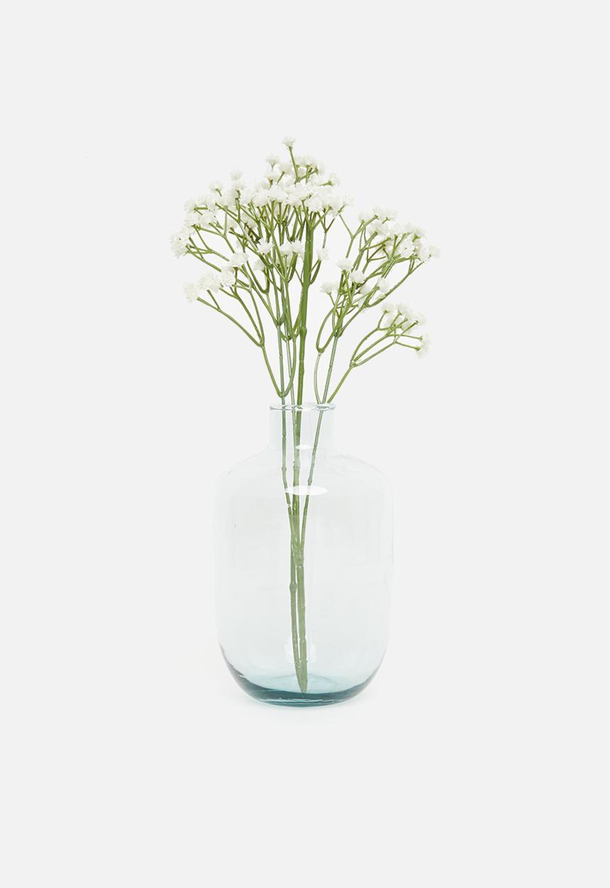 H&S - Zanzibar recycled glass vase - clear