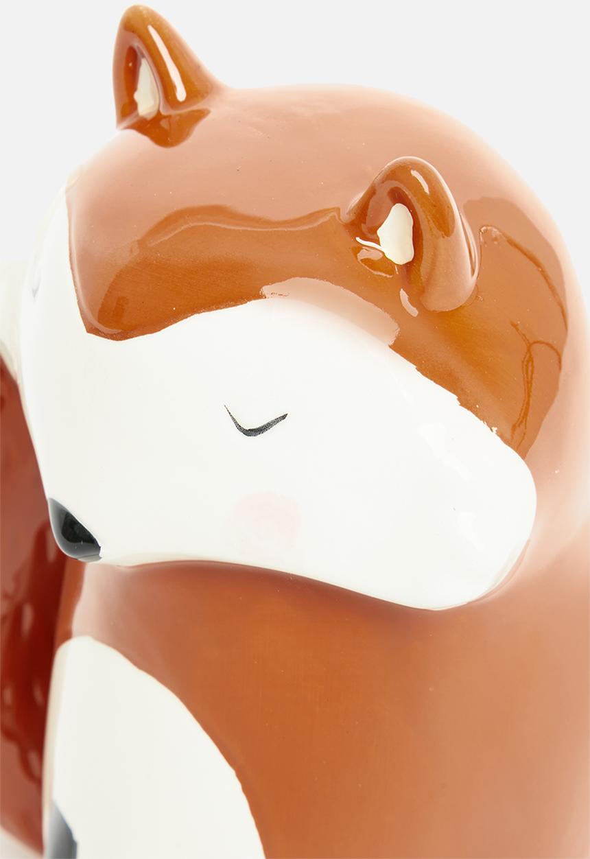 H&S - Money box - fox - brown