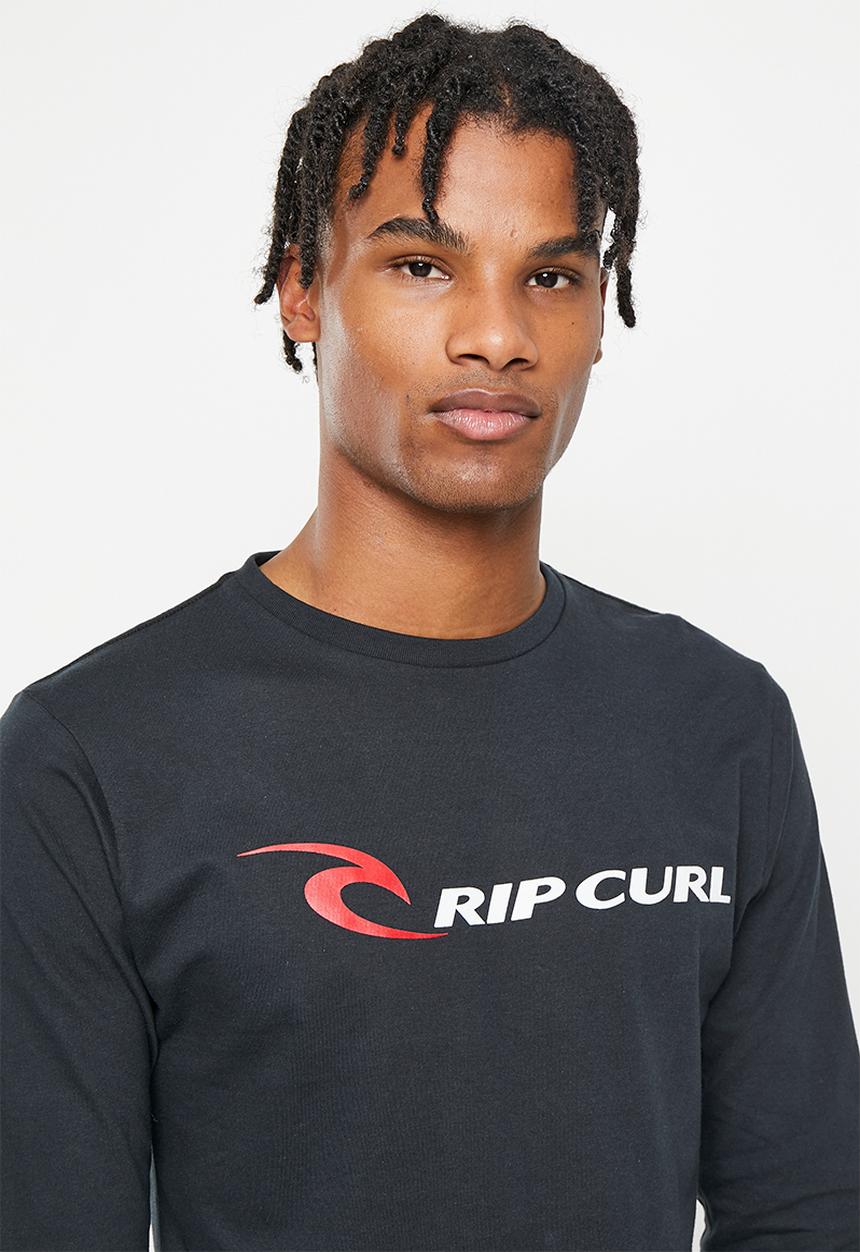 Rip Curl - Classic icon long sleeve tee - black
