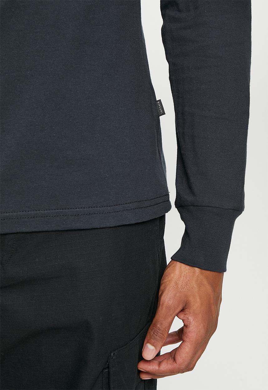 Rip Curl - Classic icon long sleeve tee - black