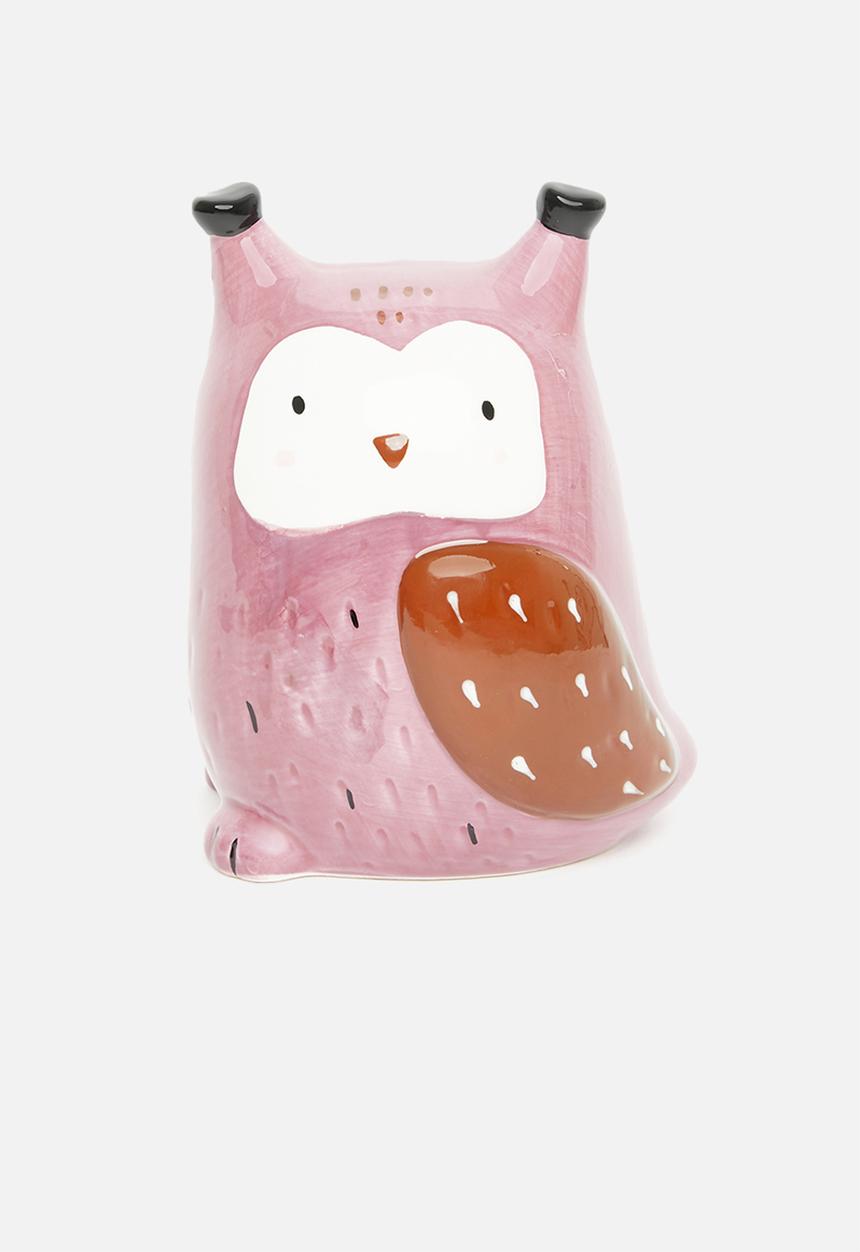 H&S - Money box - owl - purple