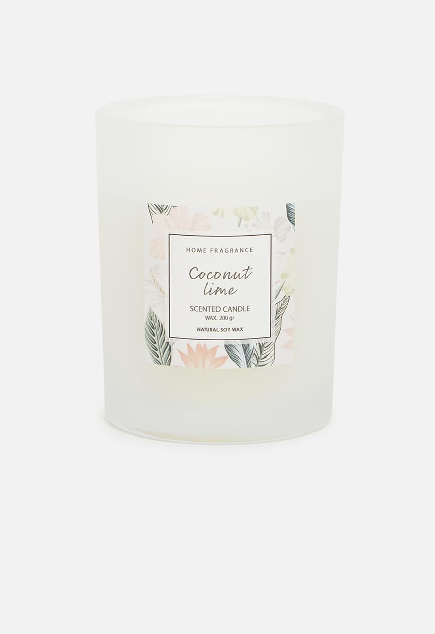 H&S - Tropical glass candle - white & coconut