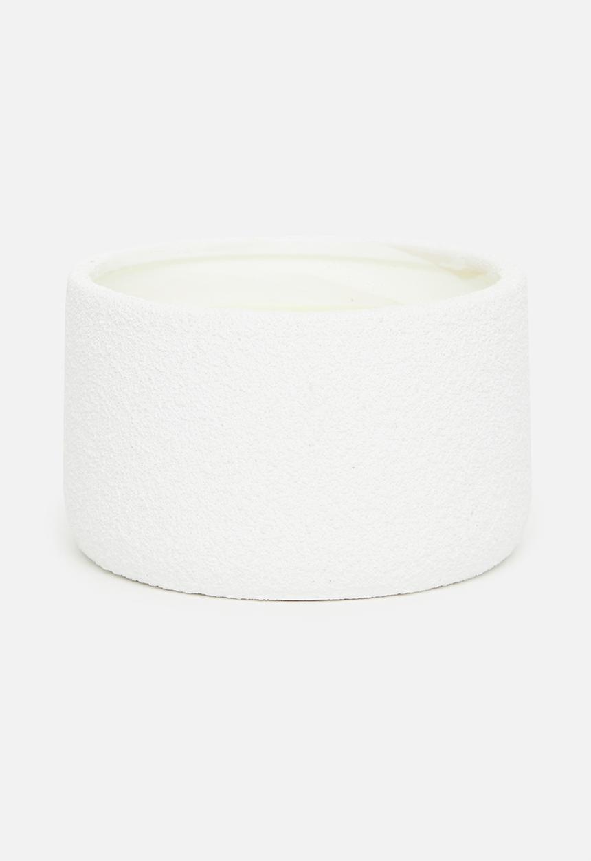 H&S - Ceramic candle - green & amber moss