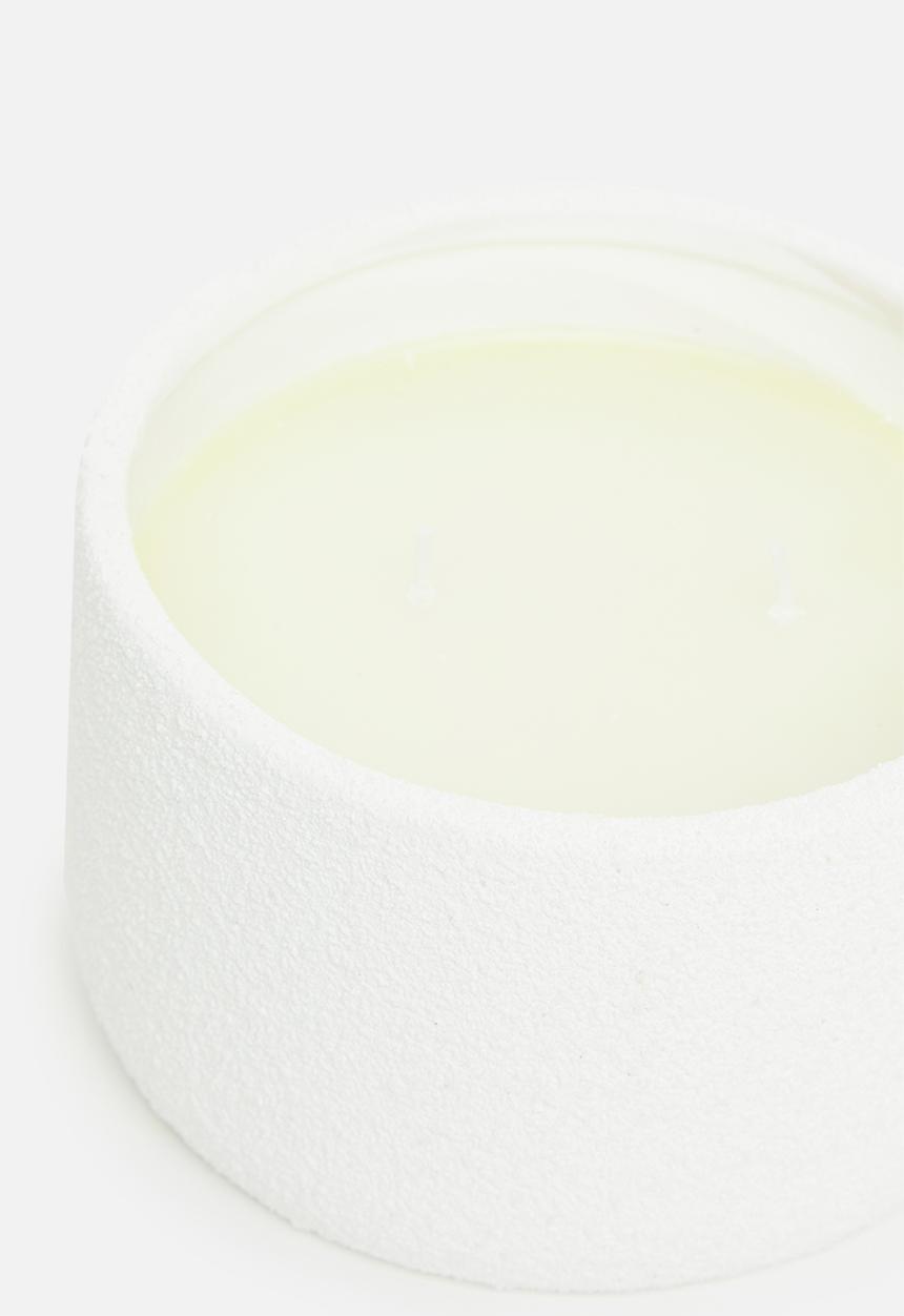 H&S - Ceramic candle - green & amber moss