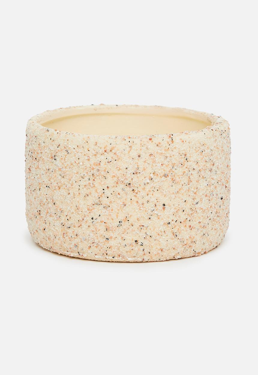 H&S - Ceramic candle - light grey & oud wood