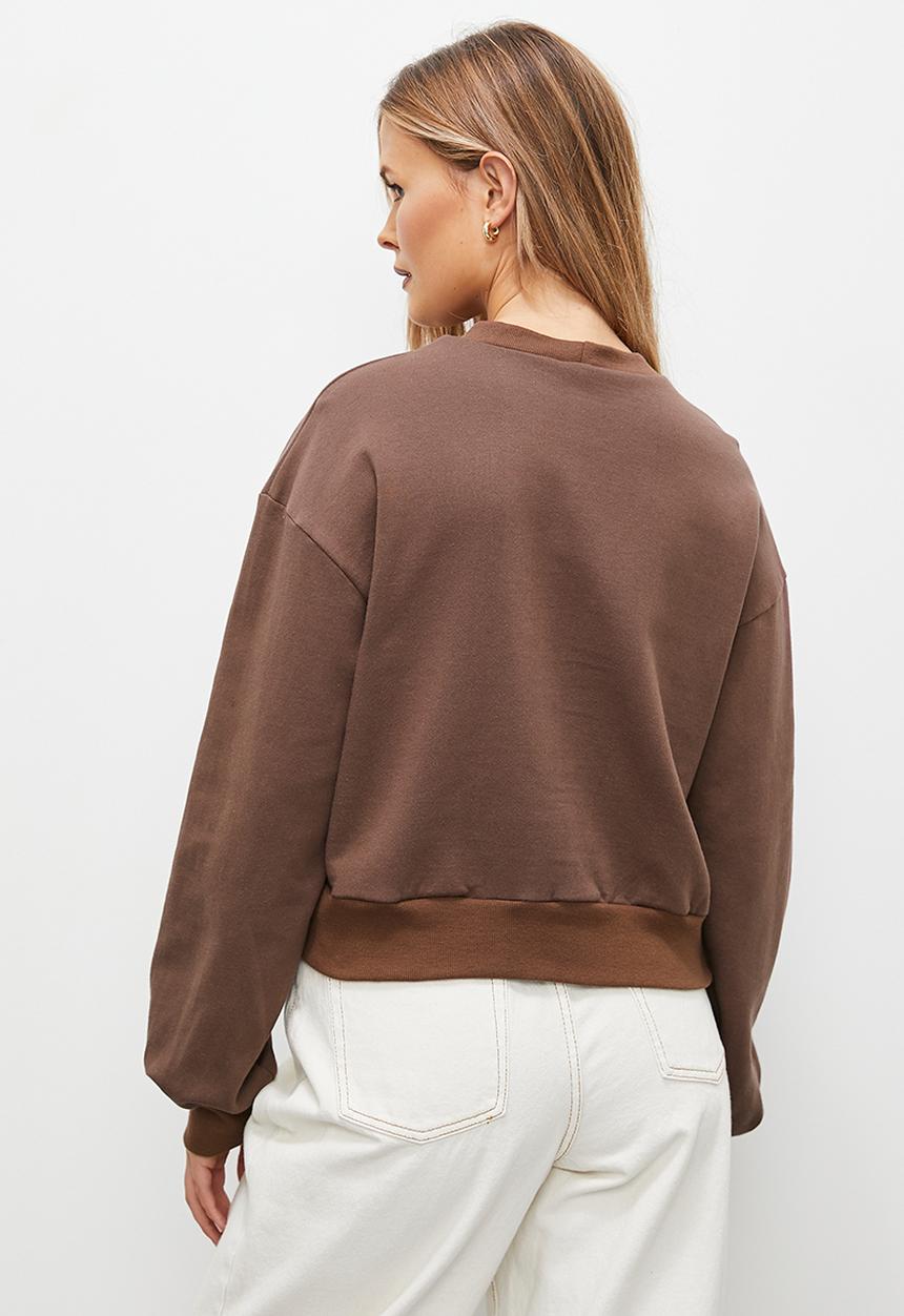 Blake - Tonal graphic - chocolate