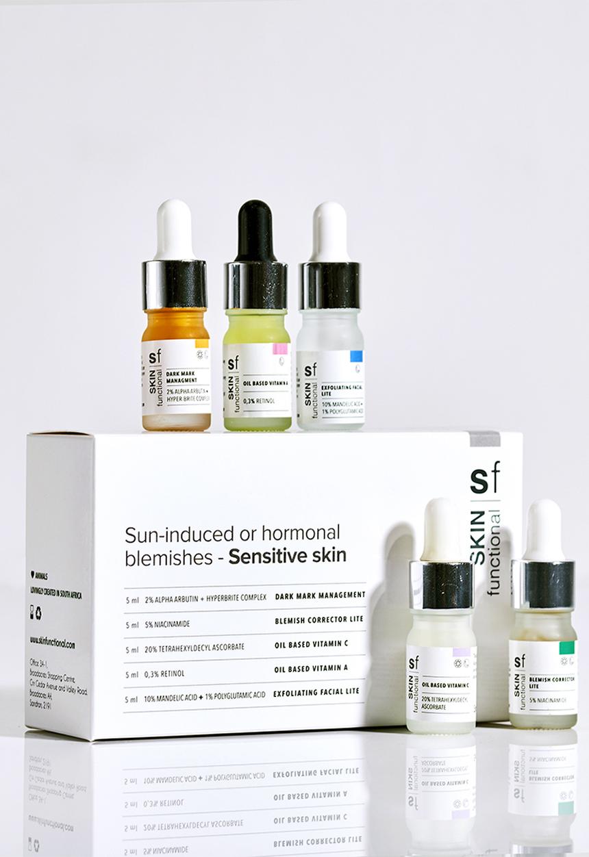 SKIN functional - Sun-Induced or Hormonal Blemishes - Sensitive Introductory Pack