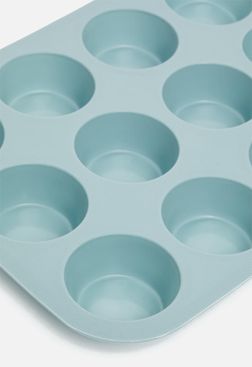 Excellent Houseware - Silicone muffin form - blue